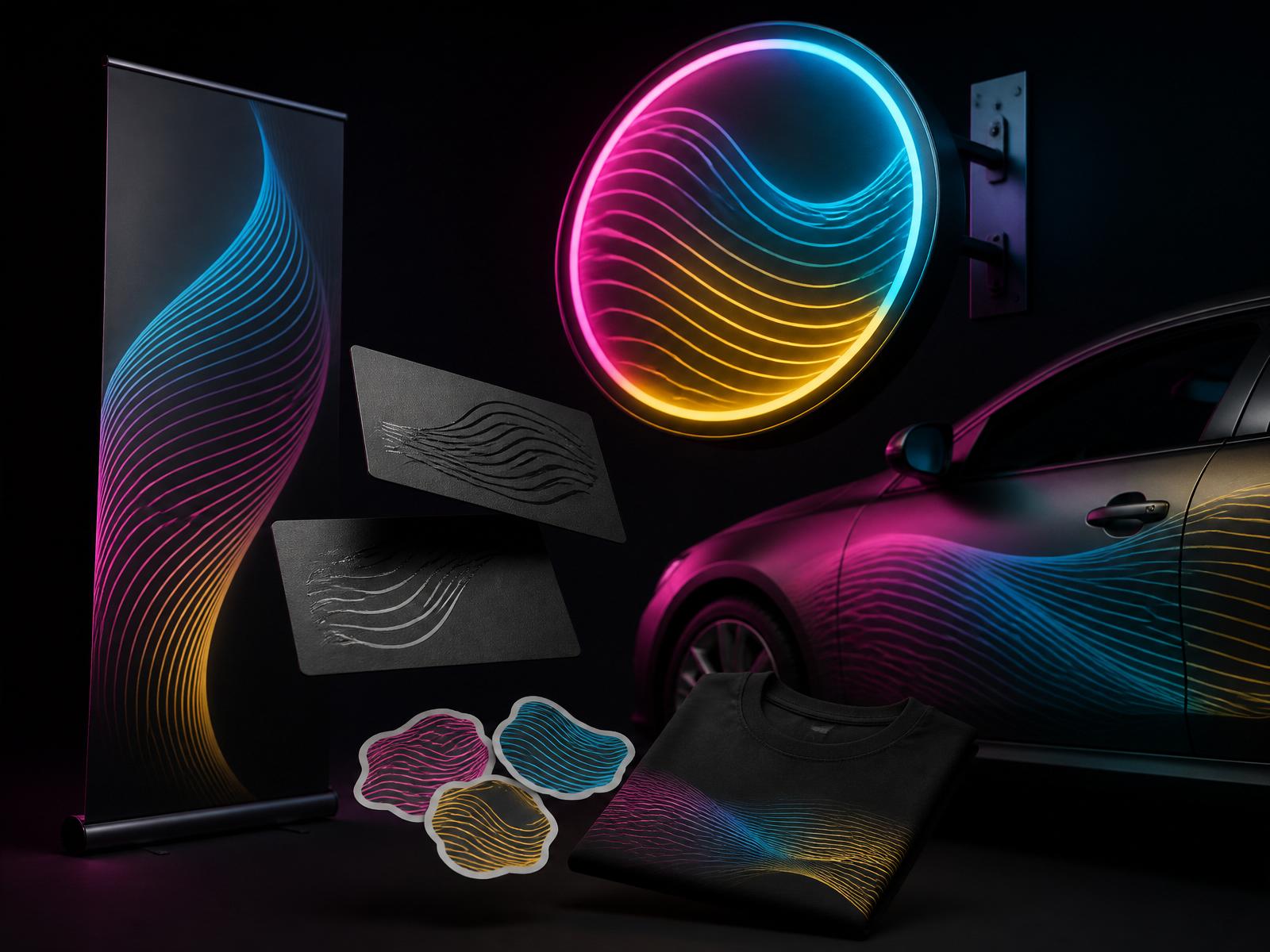 Sinjalistikë, karta biznesi, ngjitëse dhe veshje premium nga PRINTSTATION